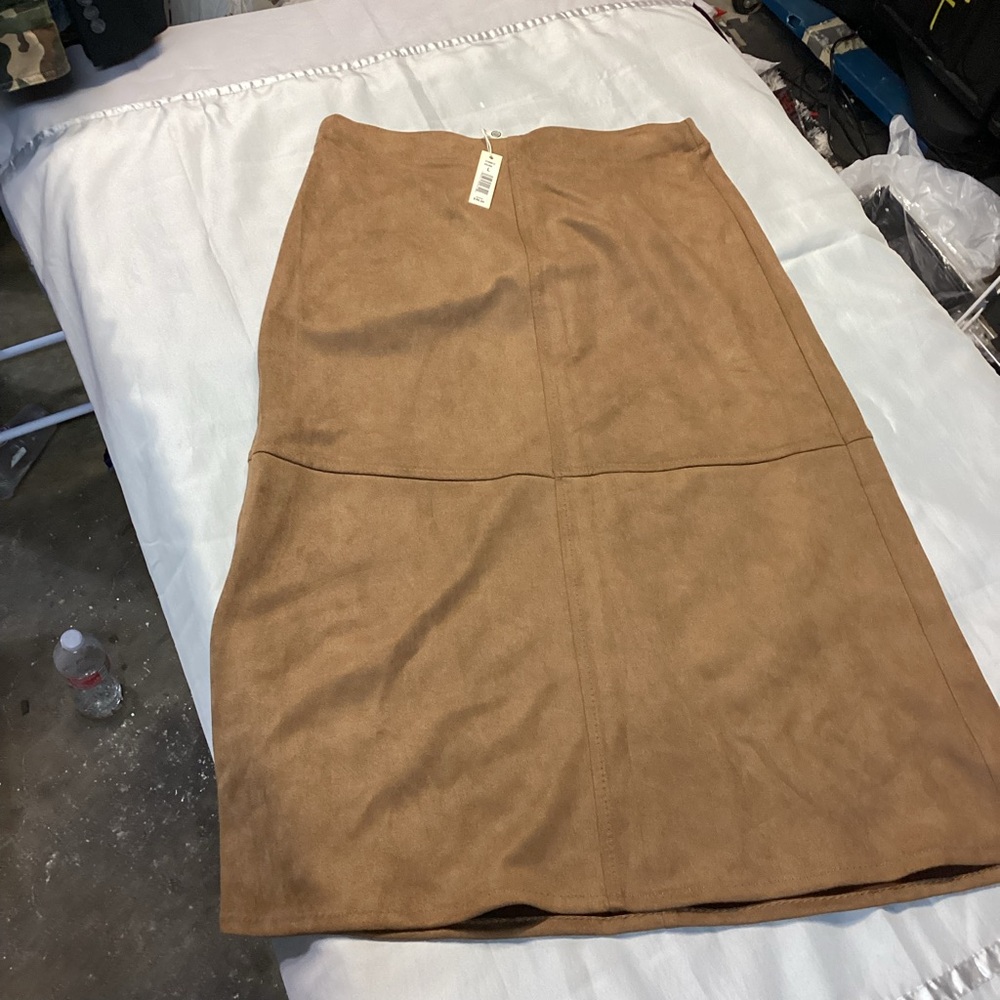 Max Studio Tan Pencil Skirt